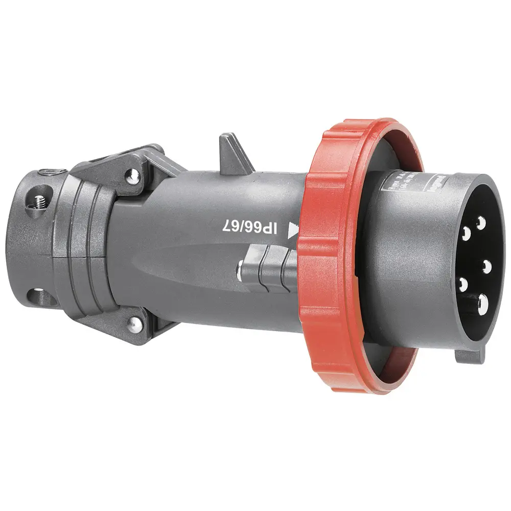 Produktfoto 1 von Legrand Hypra Leistungssteckverbinder Stecker Rot 3P + N + E, 415 V / 16A IP 67