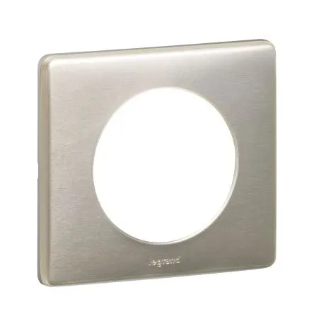 Produktfoto 1 von Legrand Metall Deckelplatte, 1 Auslässe