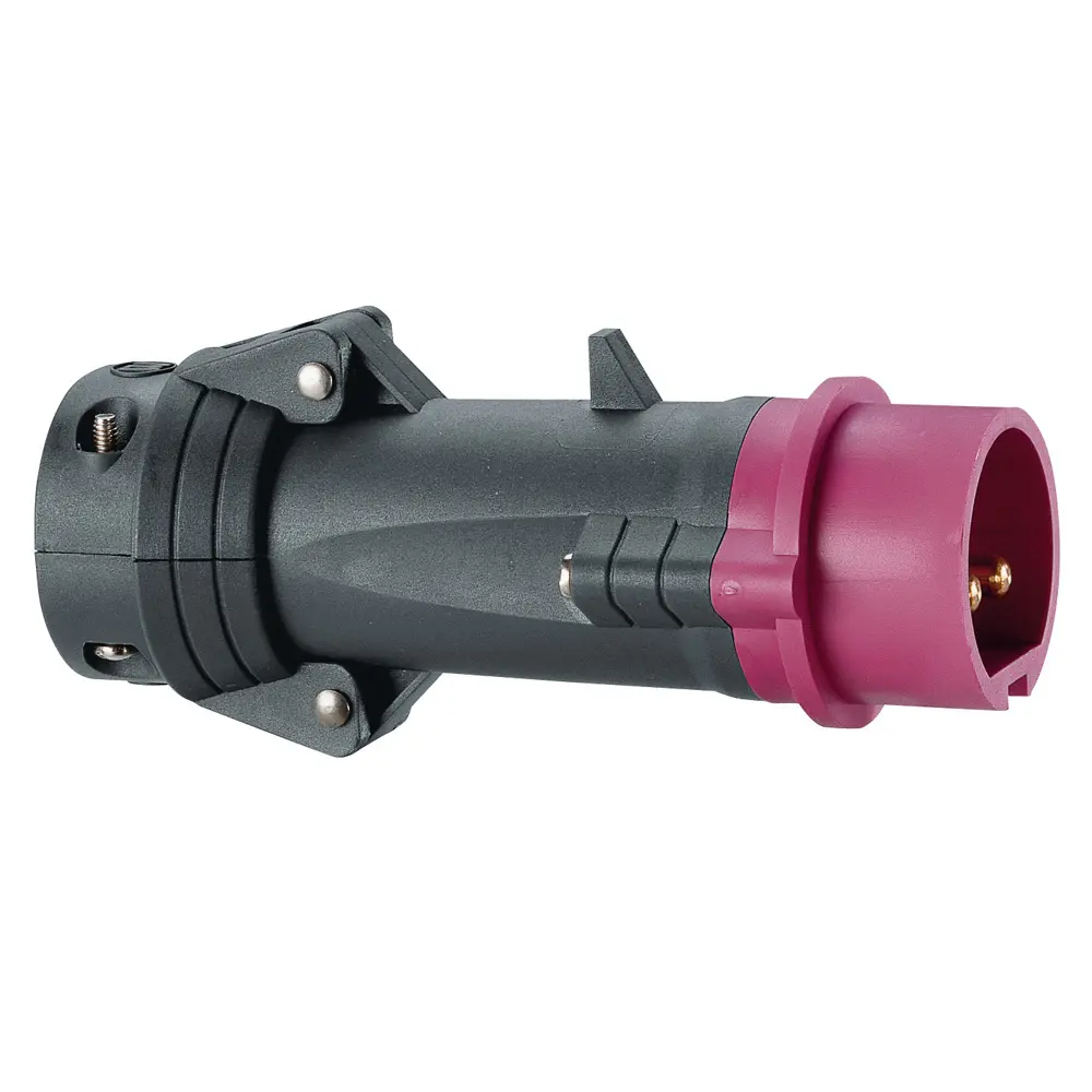 Produktfoto 1 von Legrand Hypra Leistungssteckverbinder Stecker Violett 2P, 20 → 25 V / 16A IP44