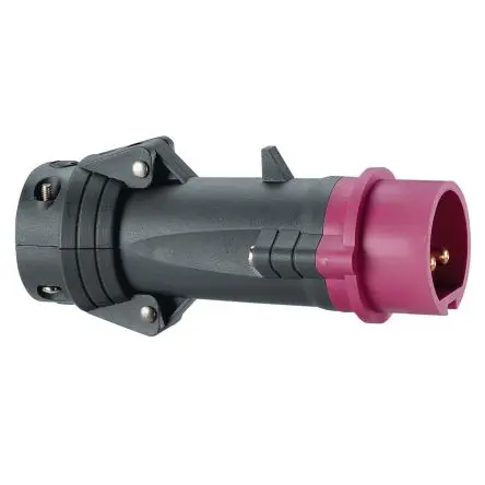 Produktfoto 1 von Legrand HYPRA Leistungssteckverbinder Violett 2P, 20V, 25 V Gerade IP44 16A