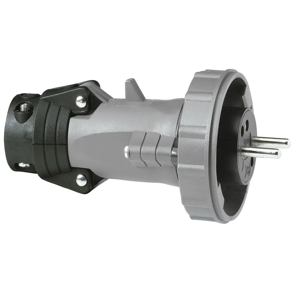 Produktfoto 1 von Legrand Hypra Leistungssteckverbinder Stecker Blau 2P+E, 250 V / 16A IP 67