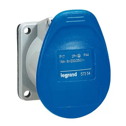 Produktfoto 1 von Legrand Steckdose Feste Steckdose Innen Kunststoff Blau / 16A