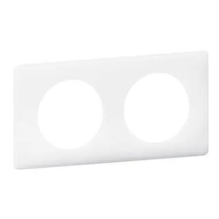 Produktfoto 1 von Legrand Kunststoff Anschlussplatte Weiß, 2 Auslässe