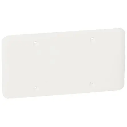 Produktfoto 1 von Legrand Kunststoff Deckelplatte Weiß, 2 Auslässe B. 71mm