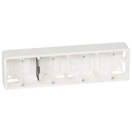 Produktfoto 1 von Legrand Einbaubox Hell, 10-fach, Kunststoff, 295mm, 40 mm IP2X, 40 mm Oberfläche, 83 mm, Weiß