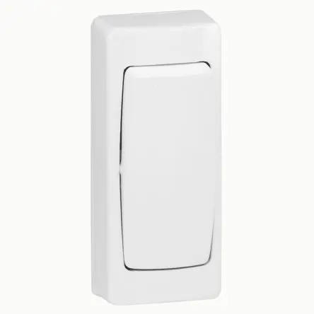 Produktfoto 1 von Legrand Lichtschalter, 2 Wege Weiß IP31 10A, Kunststoff