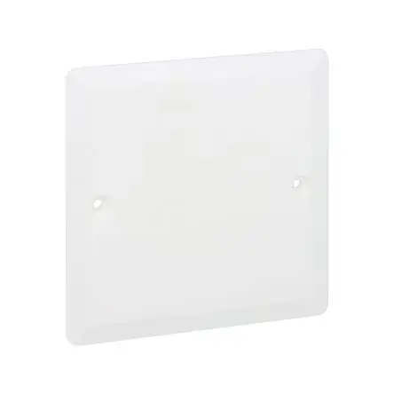 Produktfoto 1 von Legrand Kunststoff Lichtwellenleiter Deckelplatte Weiß, 1 Auslässe