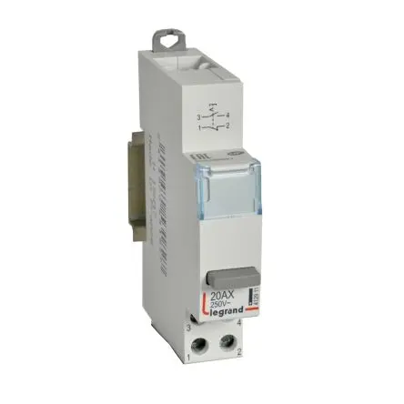 Produktfoto 1 von Legrand CX3 Druckschalter, Grau Rechteckig