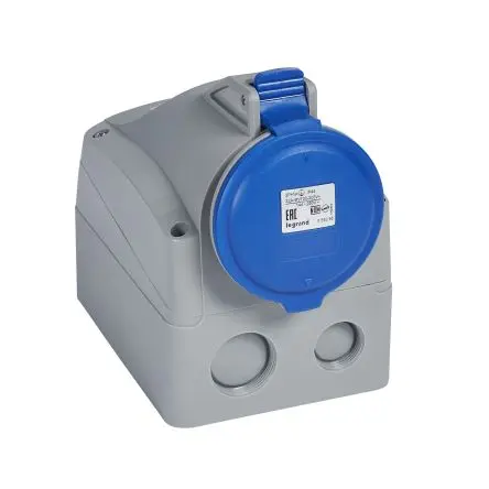 Produktfoto 1 von Legrand Leistungssteckverbinder Blau 3P+N+PE, 250V, Oberfläche IP44 32A