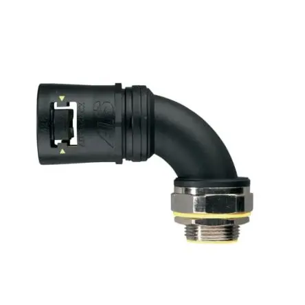 Produktfoto 1 von ABB Adaptaflex Messing vernickelt Kabelrohr Befestigung Anschlusstück M16 16 mm Schwarz, Gelb Gelb, Schwarz-Finish IP66