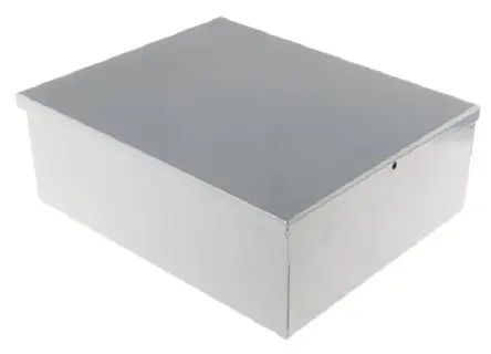 Produktfoto 1 von RS PRO GS-x; Gehäuse; Stahl; Grau Breite 205 mm Höhe 89.2 mm Länge 249 mm