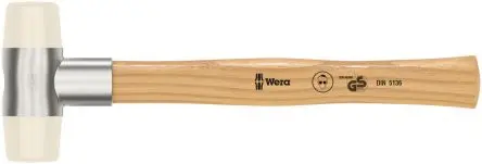 Produktfoto 1 von Wera Nylon Schonhammer, Nylon Schlagflächen austauschbar 1140 g, Ø 61 mm