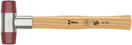 Produktfoto 1 von Wera Urethan Schonhammer, Urethan Schlagflächen austauschbar 456 g, Ø 36.0 mm