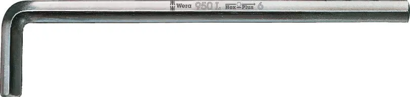Produktfoto 1 von Wera metrisch  Innensechskant-Schlüssel 12.0x250 L-Form Extra Lang