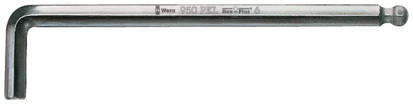 Produktfoto 1 von Wera metrisch  Innensechskant-Schlüssel 7.0x190 L-Form lang