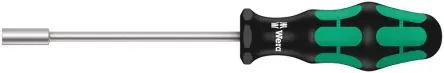 Produktfoto 1 von Wera 7 mm Sechskant Steckschlüssel-Handgriff, Länge 230 mm / Klinge 125 mm