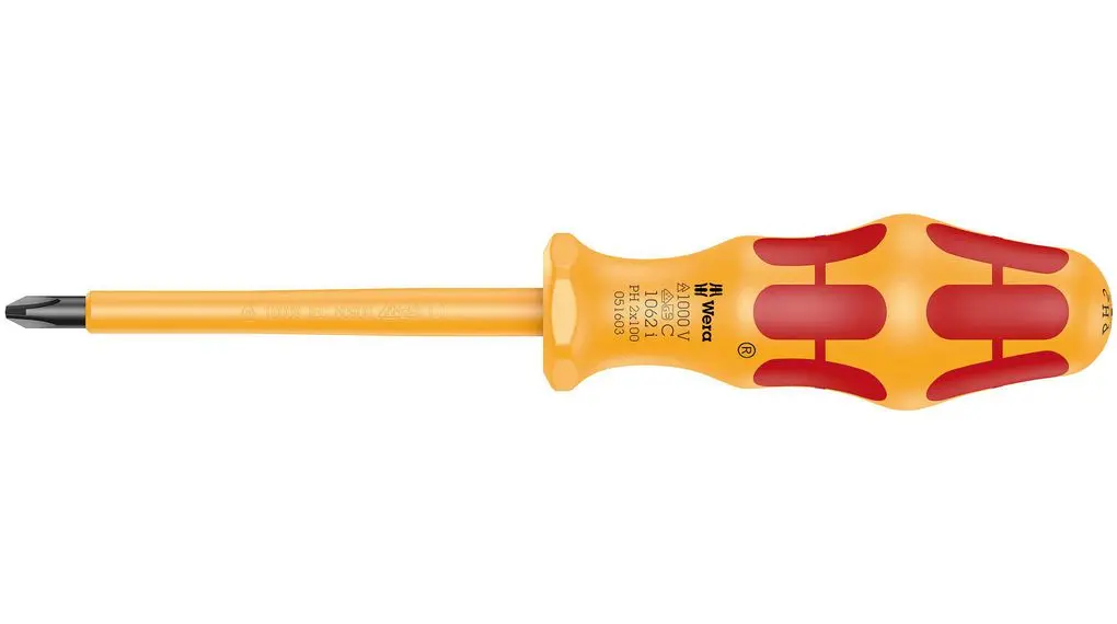 Produktfoto 1 von Wera VDE 1000V zugelassen PH2 Isoliert / Klinge 100 mm