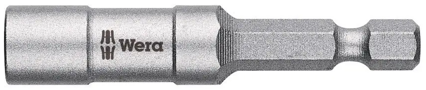 Produktfoto 1 von Wera 1/4 in 57 mm Sechskant Bithalter, Sechskant Edelstahl, 57 mm