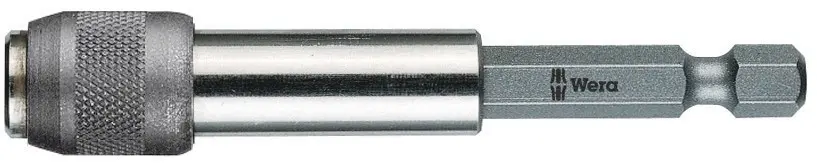Produktfoto 1 von Wera 1/4 in 77 mm Sechskant Bithalter, Sechskant Edelstahl, 77 mm
