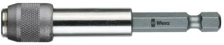 Produktfoto 1 von Wera 1/4 in 77 mm Sechskant Bithalter, Sechskant Edelstahl, 77mm
