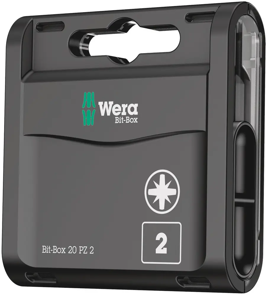 Produktfoto 1 von Wera Pozidriv Sechskant 1/4 in 25 mm, Länge 75 mm, 20-teilig