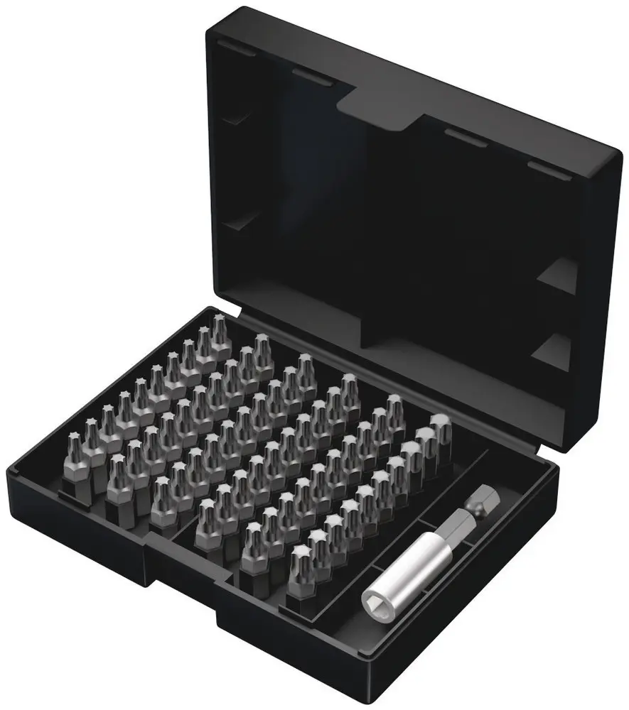 Wera Innensechsrund Universitäten Schraubendreher-Bit-Set, Kunststoff 25 mm, Länge 115 mm, 61-teilig