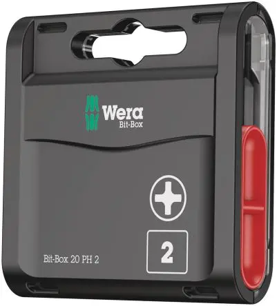 Produktfoto 1 von Wera Phillips Sechskant 1/4 in 25 mm, Länge 75 mm, 20-teilig