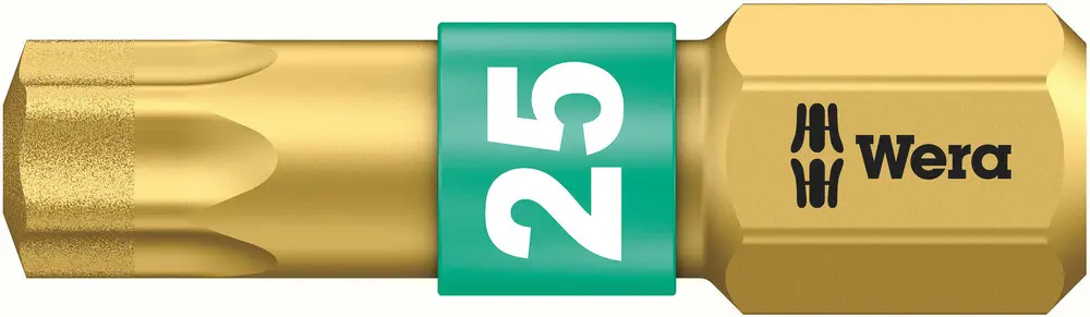 Wera 1/4 in Hexagon Drive 25 mm Biteinsatz, Innensechsrund, 25 mm