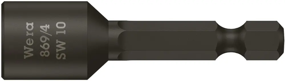 Produktfoto 1 von Wera 1/4 in 50 mm Sechskant Biteinsatz, Sechskant Nicht magnetisch, 50 mm