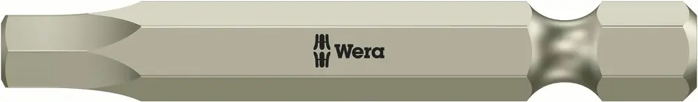 Wera 3 mm 89 mm Sechskant-Steckschlüssel Schraubbit, Sechskant Edelstahl, 89 mm