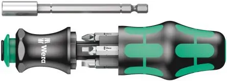 Produktfoto 1 von Wera Vierkant Sechskant Edelstahl 1/4 in 25 mm, 6-teilig