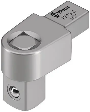 Produktfoto 1 von Wera, 9 x 12 mm Vierkant Vierkant-Einsatz, Chrom, 1/2 in
