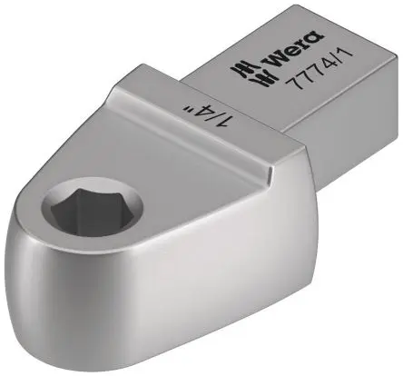Produktfoto 1 von Wera, 9 x 12 mm Sechskant Bit-Adaptereinsatz, Chrom, 1/4 in