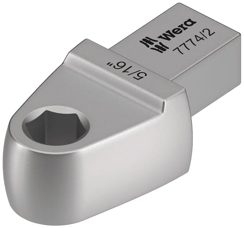 Produktfoto 1 von Wera, 9 x 12 mm Sechskant Bit-Adaptereinsatz, Chrom, 5/16 in