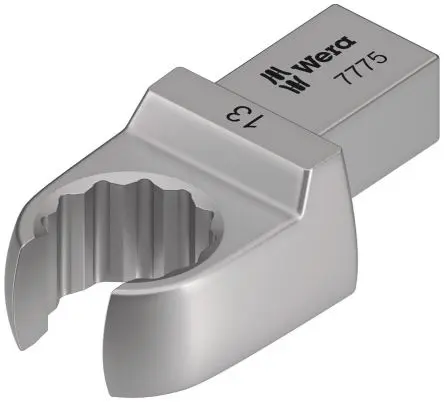 Produktfoto 1 von Wera, 9 x 12 mm Rund Ringschlüsseleinsatz, Chrom, 19 mm