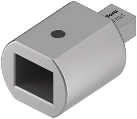 Produktfoto 1 von Wera, 9 x 12 mm Vierkant Adaptereinsatz, Chrom, 14 x 18 mm