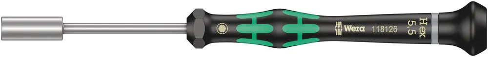 Produktfoto 1 von Wera 2.5 mm Sechskant Steckschlüssel-Handgriff, Länge 157 mm / Klinge 60 mm