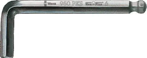 Produktfoto 1 von Wera metrisch  Innensechskant-Schlüssel 8.0x112 L-Form lang