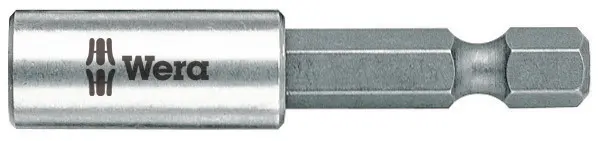 Produktfoto 1 von Wera 1/4 in 75 mm Sechskant Bithalter, Sechskant Edelstahl, 75 mm