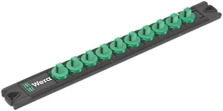Produktfoto 1 von Wera Tragleiste mit Steckschlüsseleinsätzen, Magnetische Steckdosenleiste