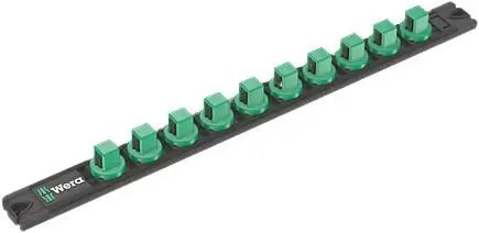 Produktfoto 1 von Wera Tragleiste mit Steckschlüsseleinsätzen, Magnetische Steckdosenleiste
