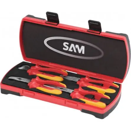 Produktfoto 1 von SAM Satz mit 4 isolierten 1000-V-Zangen Isolierte Zangen, Set 4 Stk.