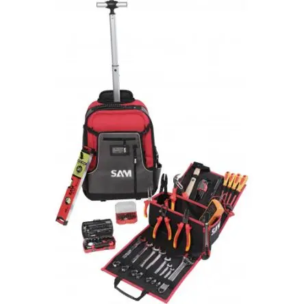Produktfoto 1 von SAM VDE 1000V zugelassen Elektriker-Werkzeugsatz Werkzeugsatz, Tasche 111-teilig