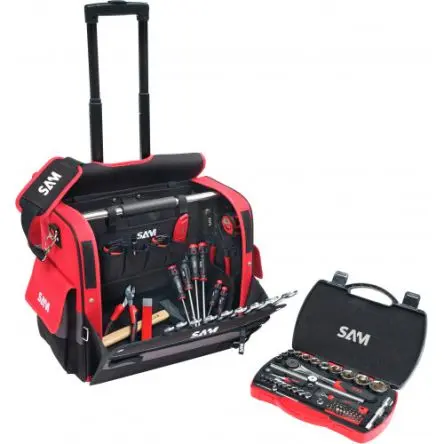 Produktfoto 1 von SAM Textil Werkzeugtasche, 550mm x 440 mm x 360 mm Schultergurt