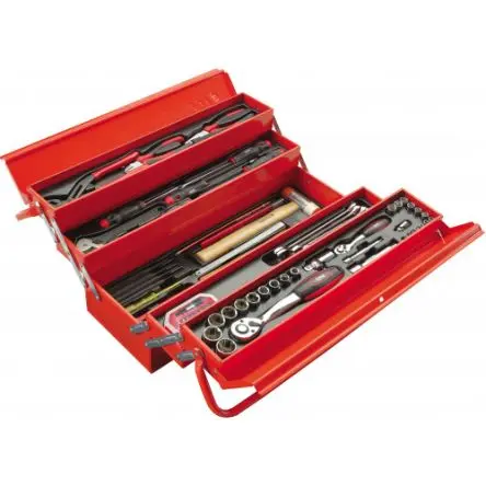 Produktfoto 1 von SAM Metall Werkzeugbox, 5 Schubladen, L. 630 mm B. 250mm H. 240 mm, 13500 g