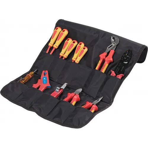 Produktfoto 1 von SAM VDE 1000V zugelassen Elektrikerwerkzeug Werkzeugsatz, Tasche 14-teilig