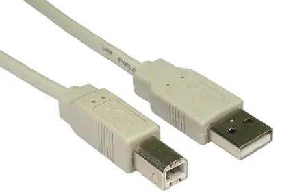 Produktfoto 1 von RS PRO Stecker USB-Kabel, USB Typ A Stecker / USB B, 1.8 m USB 2.0 Beige