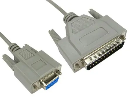 Produktfoto 1 von RS PRO Serielles Kabel / D-Sub, 25-polig, D-Sub, 9-polig Stecker Buchse, 2 m Polyvinylchlorid, Grau, RoHS, CE, REACH,