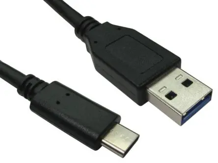 Produktfoto 1 von RS PRO Stecker RS PRO USB-Kabel, USB Typ C Stecker / USB Typ A, 500 mm USB 3.1 Schwarz