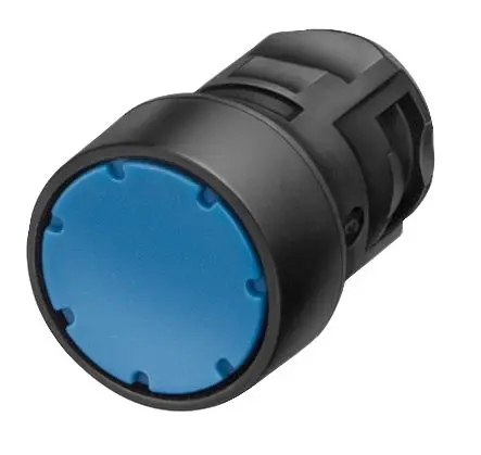 Produktfoto 1 von Siemens 3SB Druckschalter Ø 16 mm, Schwarz Tastend Flach Rund Kunststoff, IP65